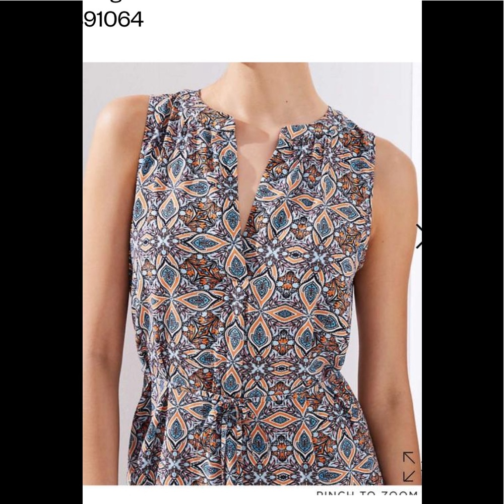 Vibrant multicolored LOFT Summer Dress